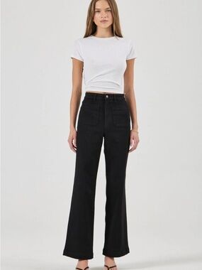 ROLLA'S High-Waisted Sailor Jean x Black